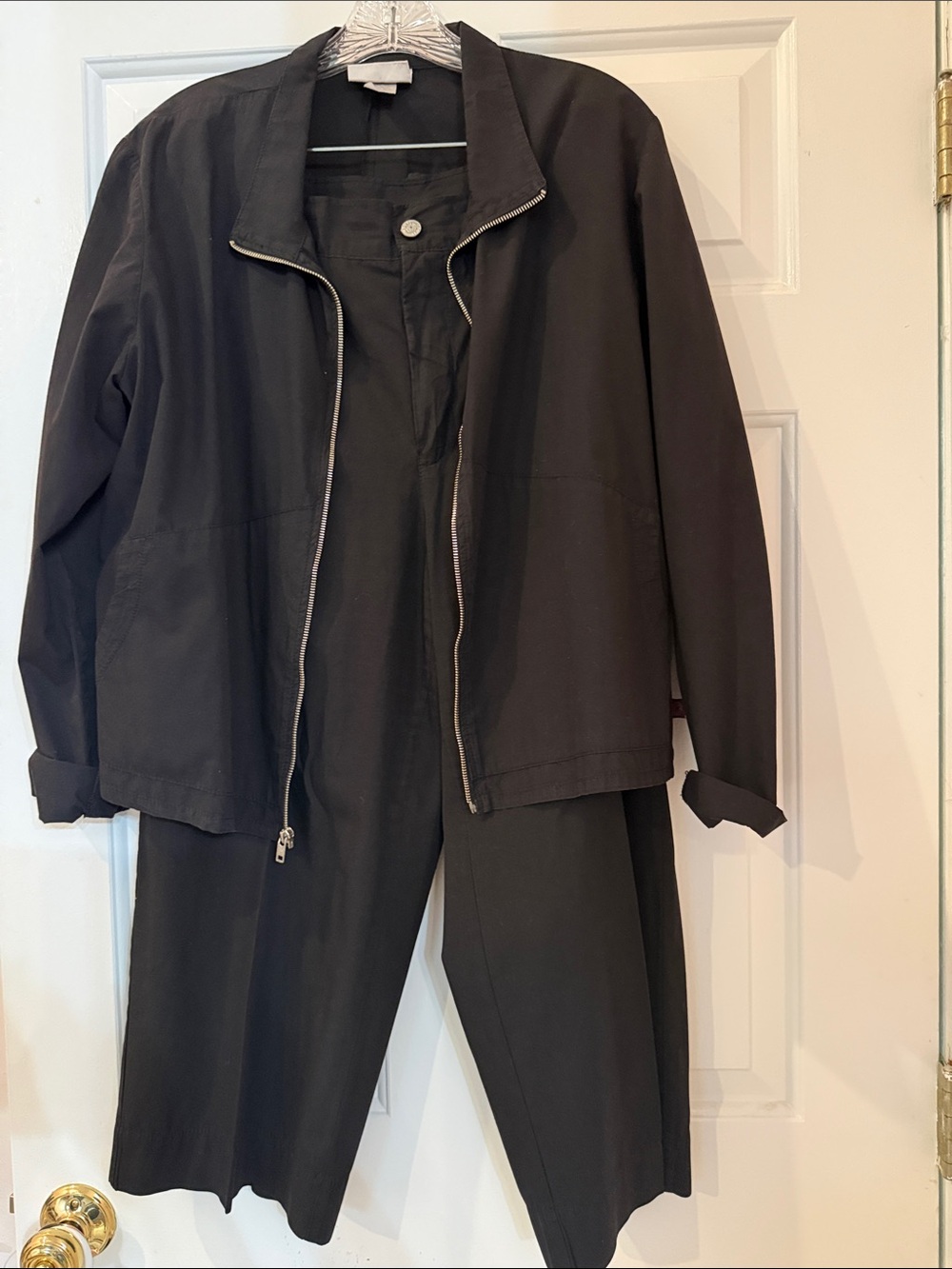 XCVI Black Lightweight Zip Jacket and Pants